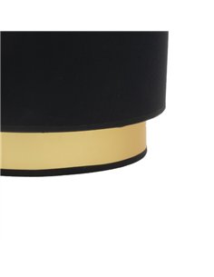 Aplique Anuska 1xe27 Negro/oro 17x30x16 cm 2