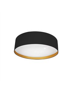 Plafon 96w Anuska Negro/oro 7488lm 3000-4000-6500k 12x60x60 Cm