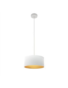 Colgante Anuska 1xe27 Blanco/blanco-oro Regx30x30 Cm