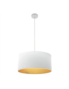 Colgante Anuska 1xe27 Blanco/blanco-oro Regx50x50 Cm