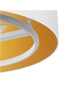 Ventilador Dc Anuska 60w Blanco/oro 8 Aspas 6 Veloc. 70d 5100lm 3col Remoto 2