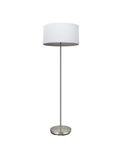 Pie Salon Tatiana 1xe27 Niquel/blanco-mad.Gris 162x40x40 Cm