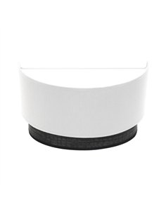 Aplique Tatiana 1xe27 Blanco-madera Negra 17x30x15 Cm