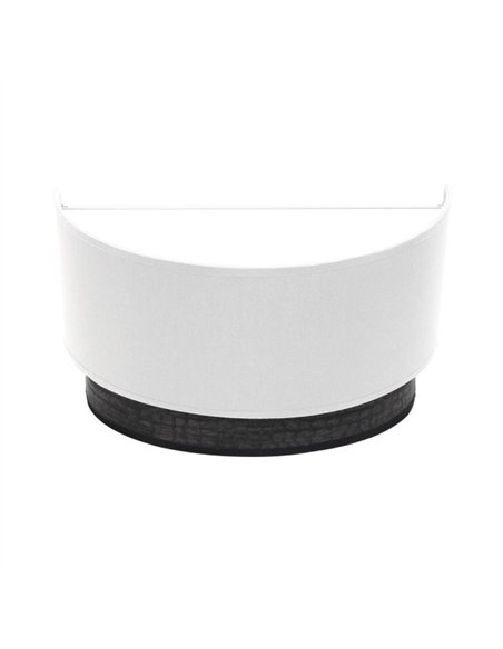 Aplique Tatiana 1xe27 Blanco-madera Negra 17x30x15 Cm