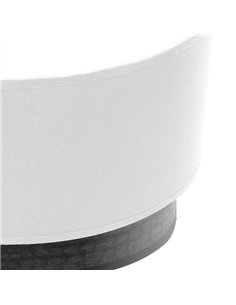 Aplique Tatiana 1xe27 Blanco-madera Negra 17x30x15 Cm 2