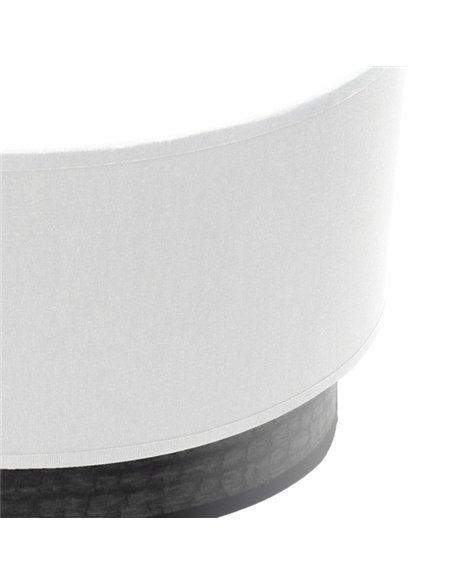Aplique Tatiana 1xe27 Blanco-madera Negra 17x30x15 Cm