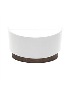 Aplique Tatiana 1xe27 Blanco-oxido 17x30x15 Cm