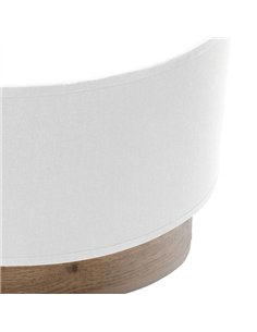 Aplique Tatiana 1xe27 Blanco-madera Oscura 17x30x15 Cm 2