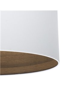 Sobremesa Tatiana 1xe14 Niquel/blanco-mad.Oscura 42x17x17 Cm 2