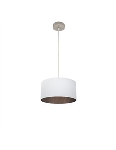 Colgante Tatiana 1xe27 Niquel/blanco-oxido Regx30x30 Cm