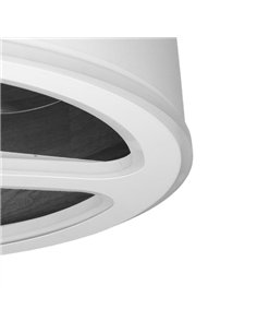 Ventilador Dc Tatiana 110w Blanco/mad.Negra 3 Aspas 62d 3000-4000-6000k 9350lm Remoto 2