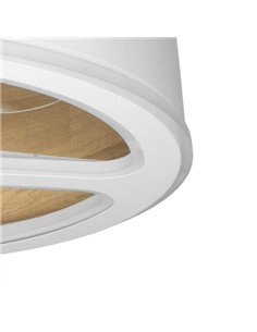 Ventilador Dc Tatiana 110w Blanco/mad.Clara 3 Aspas 62d 3000-4000-6000k 9350lm Remoto 2