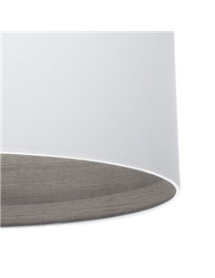 Colgante Tatiana 1xe27 Niquel/blanco-mad.Gris Regx40x40 Cm 2