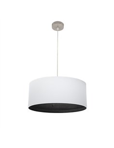 Colgante Tatiana 1xe27 Niquel/blanco-mad.Negra Regx50x50 Cm