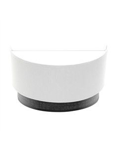 Aplique Olga 1xe27 Blanco/madera Negra 15x30x16 Cm