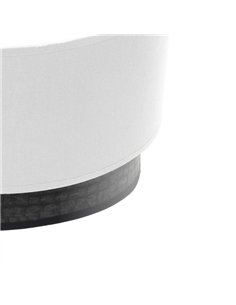 Aplique Olga 1xe27 Blanco/madera Negra 15x30x16 Cm 2