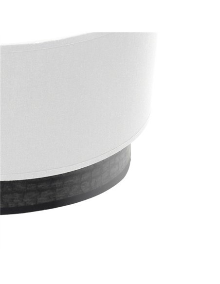 Aplique Olga 1xe27 Blanco/madera Negra 15x30x16 Cm