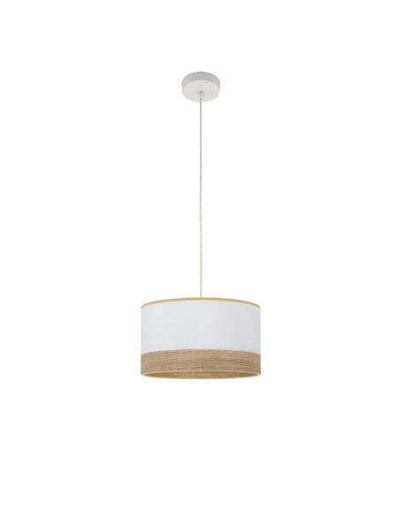Colgante Olga 1xe27 Blanco/blanco-mad.clara Regx30x30 Cm