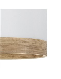 Colgante Olga 1xe27 Blanco/blanco-mad.clara Regx30x30 Cm 2