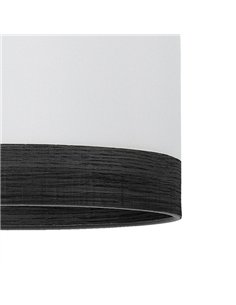 Colgante Olga 1xe27 Negro/blanco-mad.negra Regx30x30 Cm 2