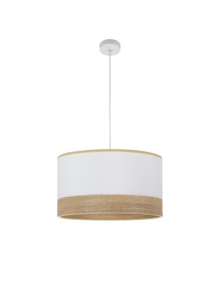 Colgante Olga 1xe27 Blanco/blanco-mad.clara Regx50x50 Cm