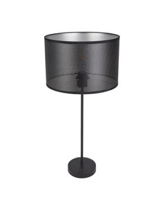 Sobremesa Alto Anastasia 1xe27 Negro/negro-plata 60x30x30 Cm