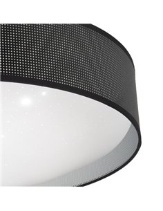 Plafon 72w Anastasia Negro/plata 5616lm 15x49x49 Cm 3000-4000-6500k 2