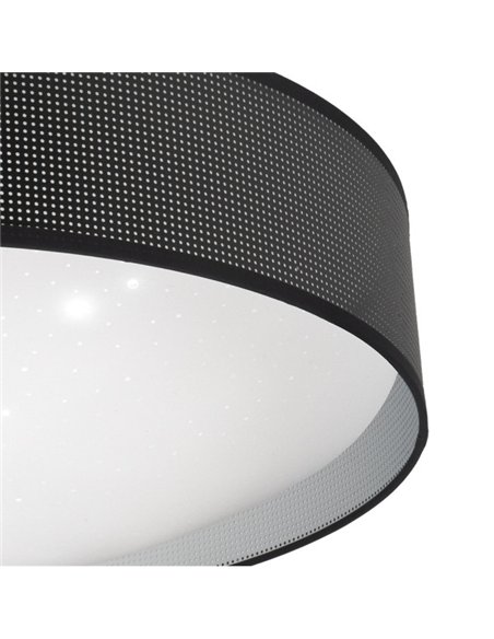 Plafon 72w Anastasia Negro/plata 5616lm 15x49x49 Cm 3000-4000-6500k