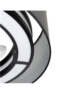 Ventilador Dc 58w Anastasia Negro/plata 8 Aspas 60d 5900lm 6 Vel. 3 Colores Remoto 2