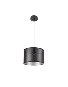 Colgante Anastasia 1xe27 Negro/negro-plata Regx30x30 Cm