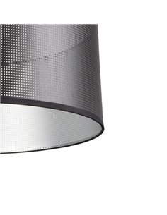 Colgante Anastasia 1xe27 Negro/negro-plata Regx40x40 Cm 2