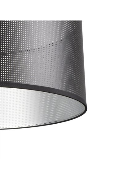Colgante Anastasia 1xe27 Negro/negro-plata Regx40x40 Cm
