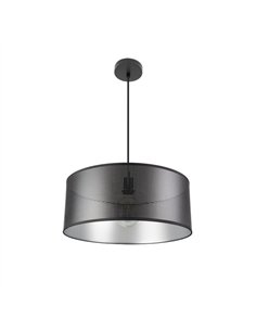 Colgante Anastasia 1xe27 Negro/negro-plata Regx50x50 Cm