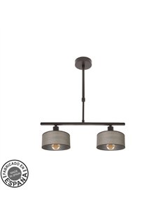 Lampara Gilda 2xe14 Marron Regx43x14 Cm