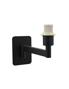 Arm. Aplique Abatible Pivo 1xe14 Negro 14