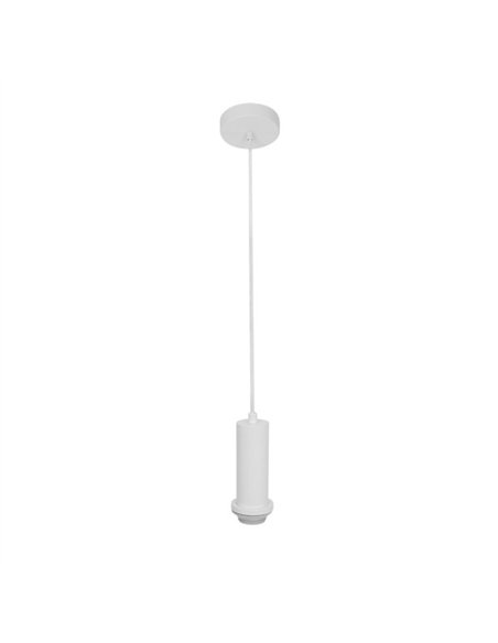 Arm.colgante P/pantalla Minue 1xe27 Blanco Regx10x 10 Cm