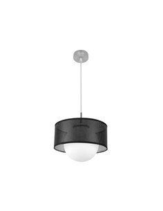 Colgante Cosmico 1xe27 Niquel/negro-plata Regx30x30 Cm