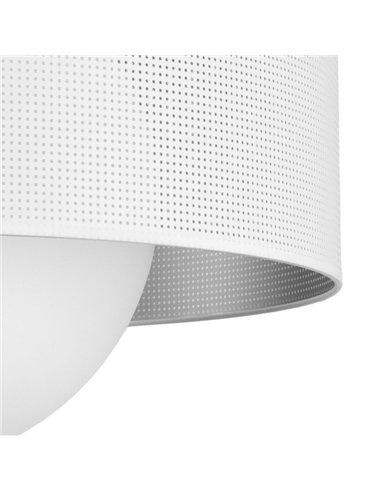 Colgante Cosmico 1xe27 Niquel/blanco-plata Regx40x40 Cm