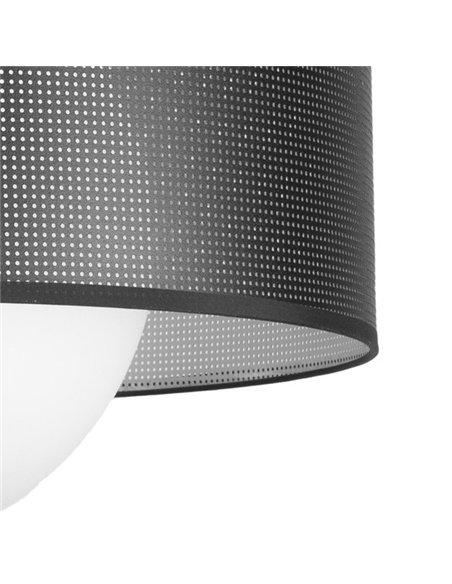 Colgante Cosmico 1xe27 Niquel/negro-plata Regx40x40 Cm
