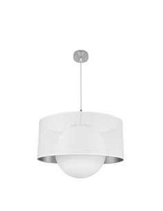 Colgante Cosmico 1xe27 Niquel/blanco-plata Regx50x50 Cm