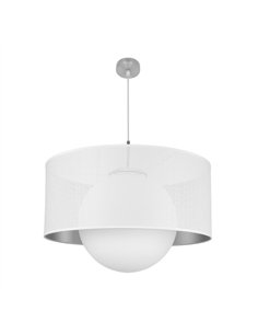 Colgante Cosmico 1xe27 Niquel/blanco-plata Regx60x60 Cm