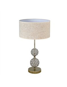 Sobremesa  Beatia1xe27 Cuero Pantalla Beis 35d