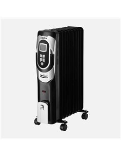 Radiador Aceite Confort 2000w 9elementos Negro/plata 3pote Termost.reg. Temporizador 2