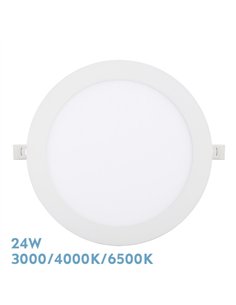 Downlight Empotrar Silex 24w 3000-4000-6500k Blanco 2160lm Redondo 22