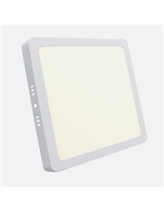 Downlight Superficie Cuadrado. Selenita 24w 4000k Blanco 2160lm 2 2