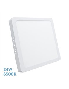 Downlight Superficie Cuadrado. Selenita 24w 6500k Blanco  2160 Lm 2