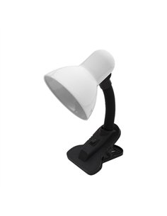 Flexos Yezco 1xe27 Blanco Fijacion c/pinza Flexible Orientable 26x11