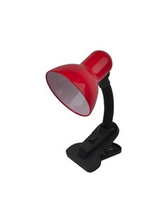 Flexos Yezco 1xe27 Rojo Fijacion c/pinza Flexible Orientable 26x11