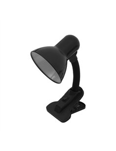 Flexos Yezco 1xe27 Negro Fijacion c/pinza Flexible Orientable 26x11