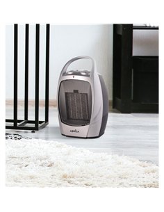 Termoventilador Ceramico 1500w Negro/plata Termost.reg 2potenc.vent/calor Antivuelco Asa28x18 2